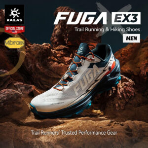 [NEW] 2025 Kailas FUGA EX3 Trail Running Hiking Shoes with Vibram MEGAGRIP - Men